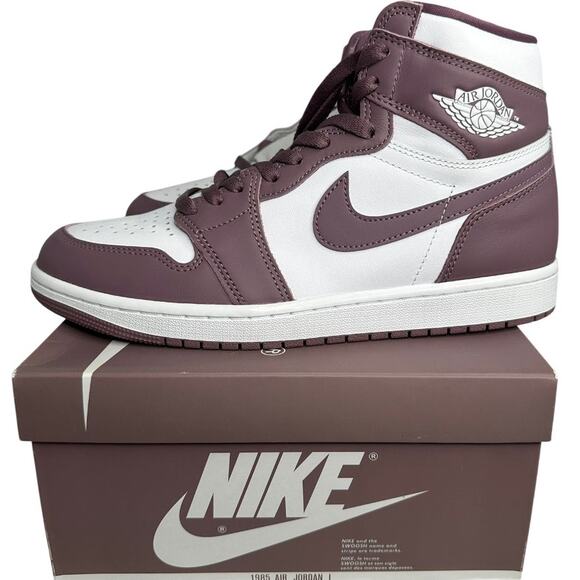 💎✨NEW IN BOX✨💎NIKE Air Jordan 1 Retro High OG J Mauve - Picture 2 of 7